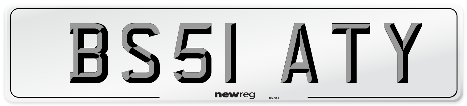 BS51 ATY Number Plate from New Reg